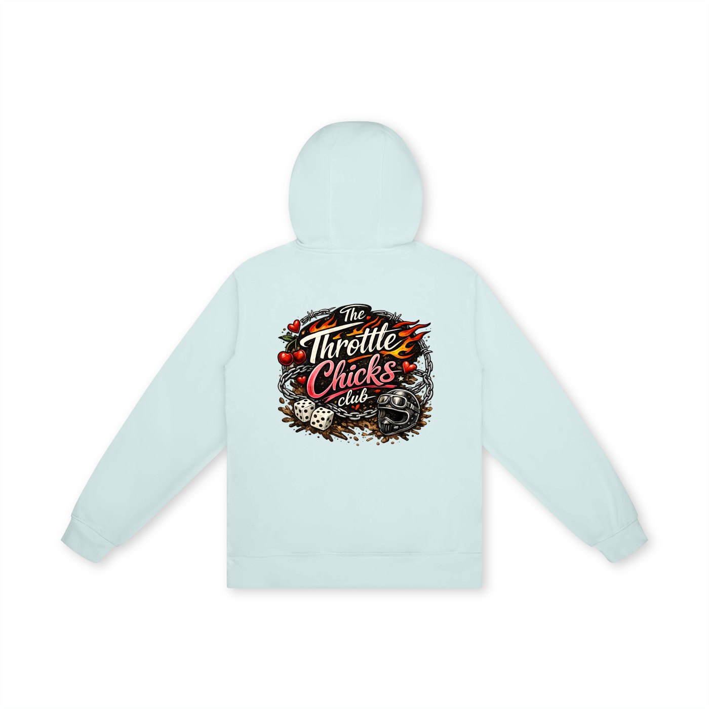 Throttle Chicks Club Hoodie – Street & Garage Edition
