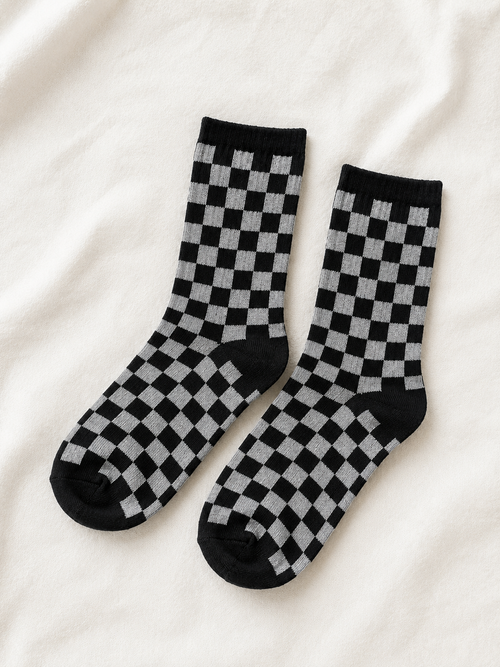 Checkered socks