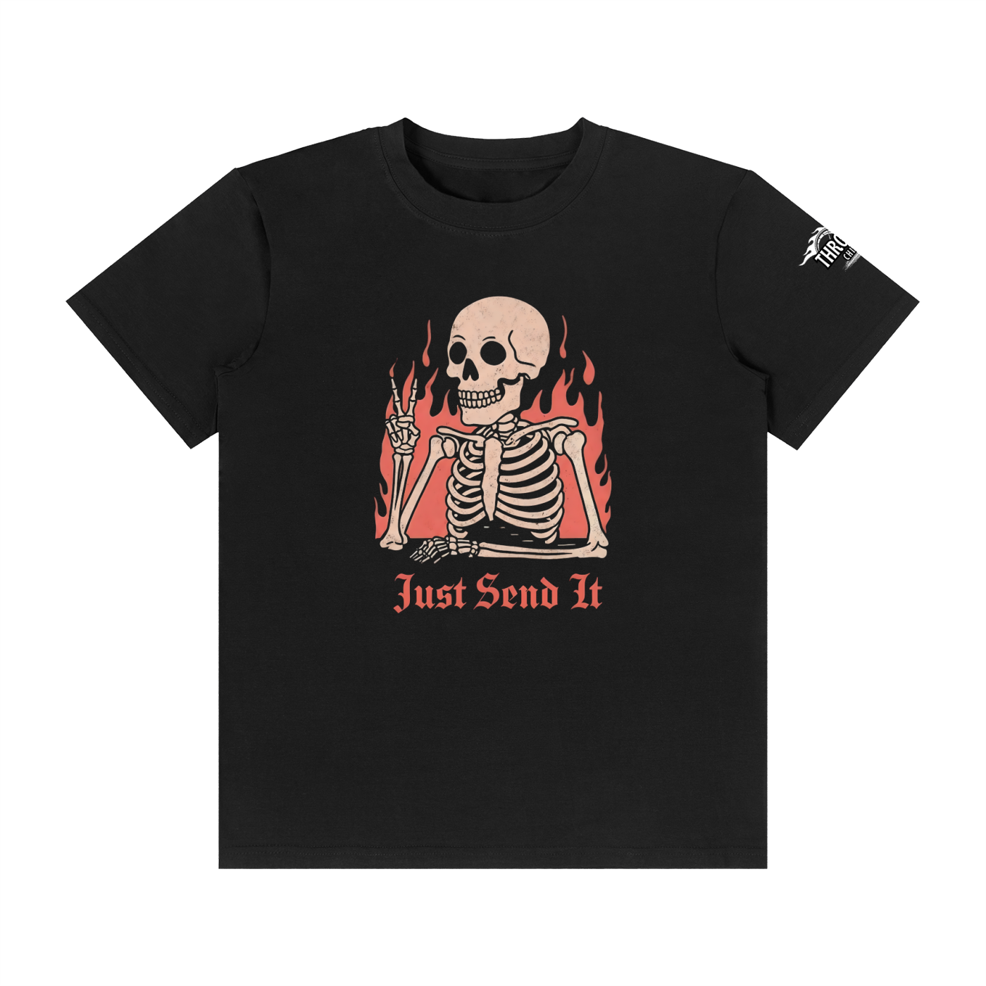 Just Send It Skeleton Tee – Women’s Moto Lifestyle Graphic Shirt