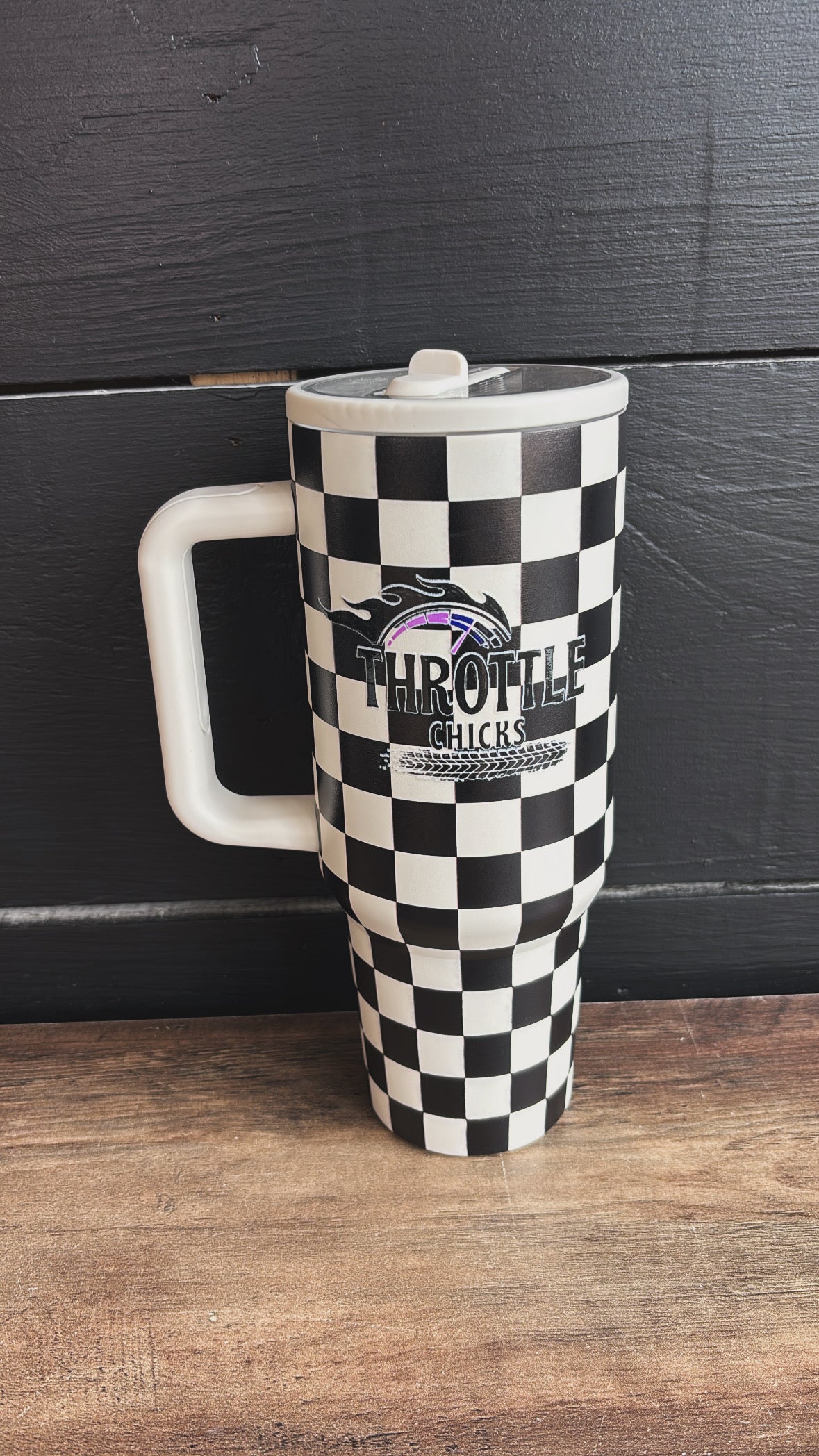 Checkered Tumbler 40 oz
