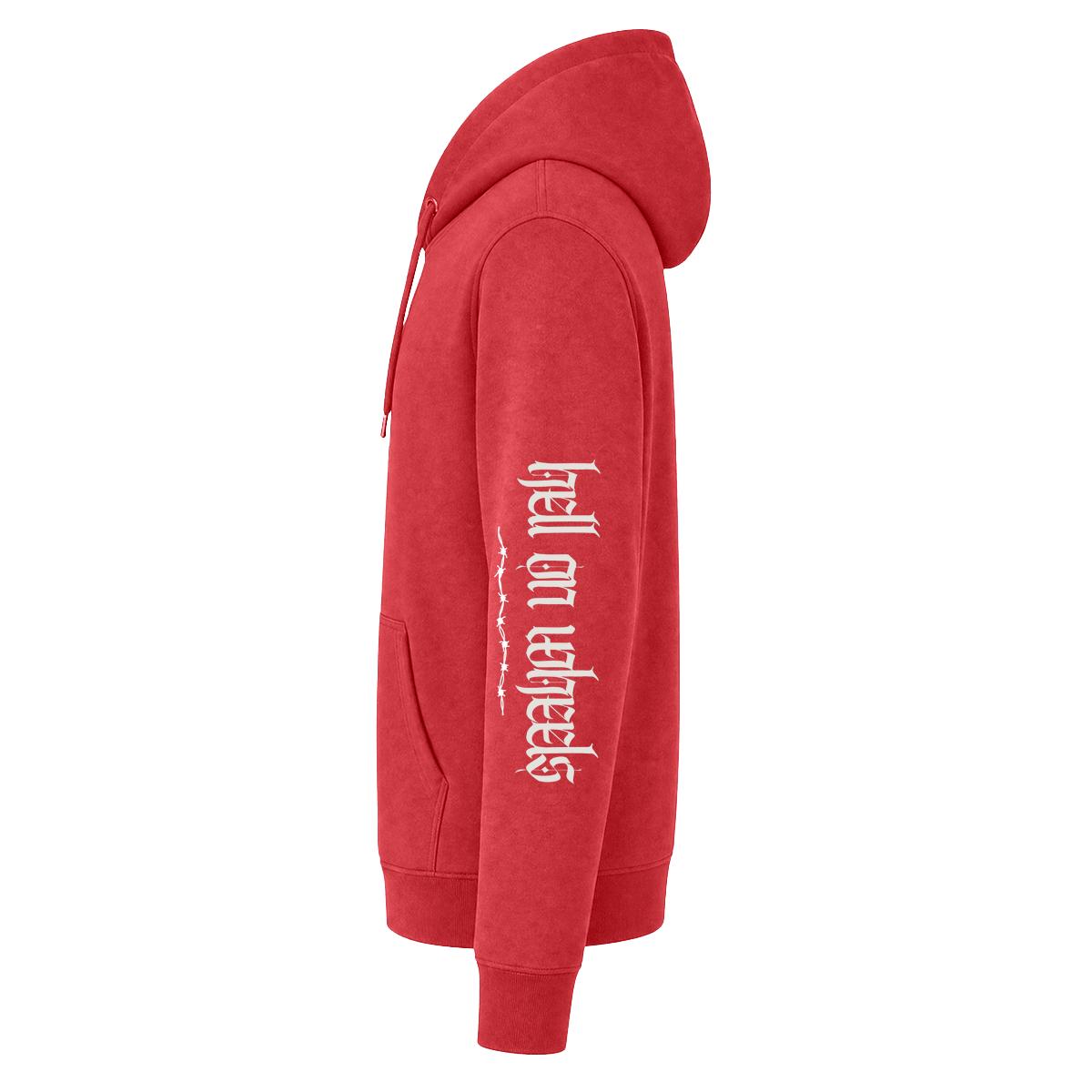 Hell on Wheels Embroidered Logo Sleeve design Hoodie