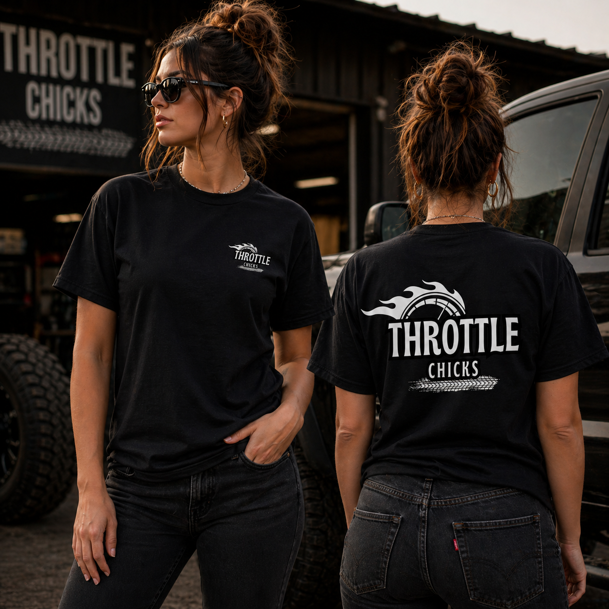 Throttle Chicks Classic Tee — Built for Speed